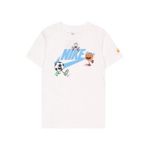 Nike Sportswear Tričko  biela / svetlomodrá / oranžová / čierna / zelená