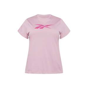 Reebok Sport Funkčné tričko  pastelovo fialová / tmavoružová