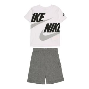 Nike Sportswear Joggingová súprava  sivá / biela / čierna