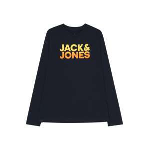 Jack & Jones Junior Tričko 'WALLACE'  námornícka modrá / zlatá žltá / svetložltá