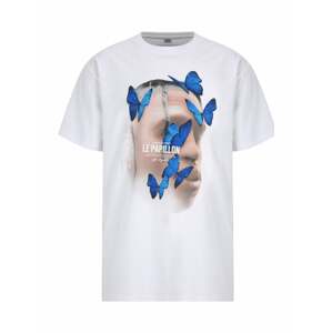 MT Upscale Tričko 'Le Papillon'  telová / kráľovská modrá / čierna / biela