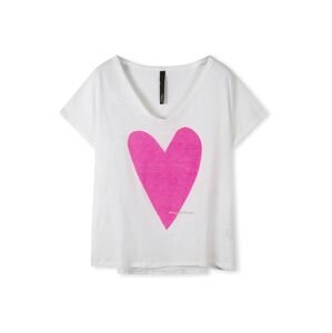 10Days Tričko 'Heart'  ružová / biela