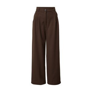 Monki Plisované nohavice  hnedá