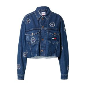 Tommy Jeans Prechodná bunda  námornícka modrá / modrá denim / pastelovo žltá / červená / biela