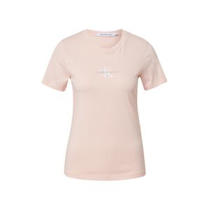 Calvin Klein Jeans Tričko  béžová / ružová / biela