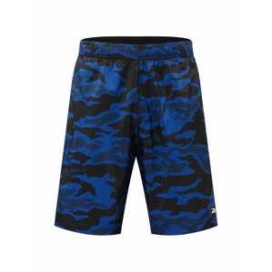 Reebok Sport Športové nohavice 'Workout Ready'  modrá / námornícka modrá / čierna / biela
