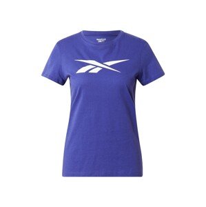 Reebok Sport Funkčné tričko  modrofialová / biela