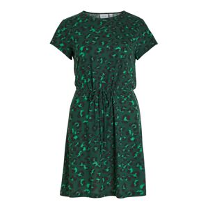 VILA Letné šaty  zelená / tmavozelená / čierna