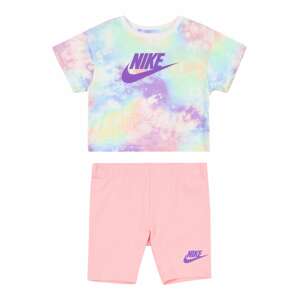 Nike Sportswear Joggingová súprava  tyrkysová / ružová / tmavofialová / limetková / biela