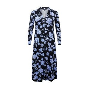 Dorothy Perkins Curve Košeľové šaty  modrá / čierna / biela
