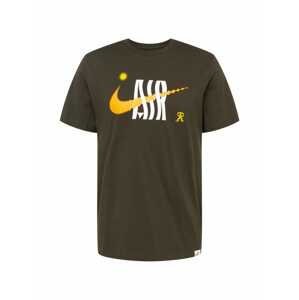 Nike Sportswear Tričko  žltá / karí / olivová / biela