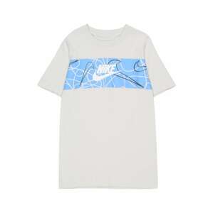 Nike Sportswear Tričko 'FUTURA'  svetlomodrá / svetlosivá / čierna / biela