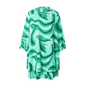 Y.A.S Košeľové šaty 'SWIRL'  jedľová / trávovo zelená / svetlozelená