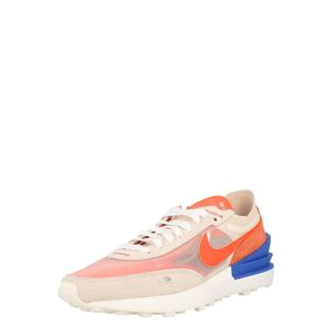 Nike Sportswear Nízke tenisky 'Waffle One'  béžová / kráľovská modrá / oranžová / biela