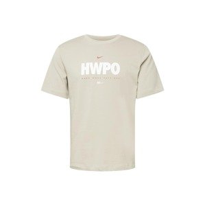 NIKE Funkčné tričko 'HWPO'  sivá / červená / biela