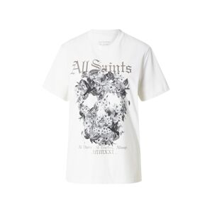 AllSaints Tričko  sivá / kamenná / tmavosivá / biela
