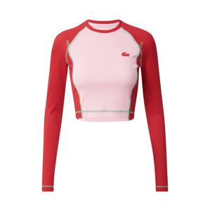 Lacoste Sport Funkčné tričko  ružová / červená