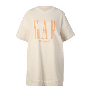 Gap Petite Šaty  béžová / oranžová