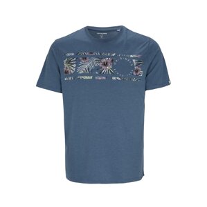 Jack & Jones Plus Tričko 'VENICE'  modrosivá / biela / svetlozelená / fialová