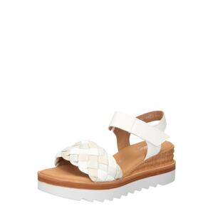 GABOR Remienkové sandále  biela / béžová / pastelovo zelená