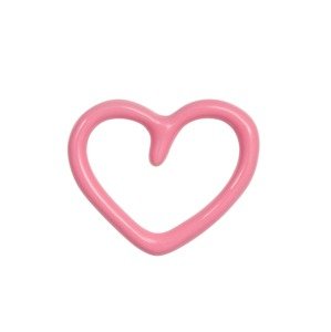 Lulu Copenhagen Náušnice 'HAPPY HEART'  ružová