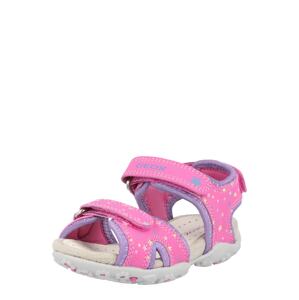 GEOX Sandále  ružová / ružová / fialová / modrá