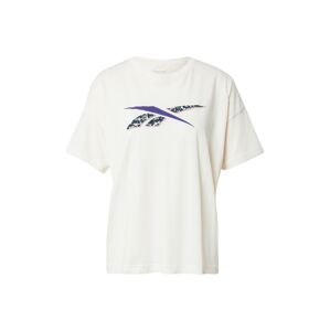 Reebok Sport Funkčné tričko 'Modern Safari'  krémová / petrolejová / tmavofialová / ružová