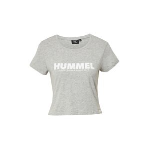 Hummel Funkčné tričko 'Legacy'  sivá melírovaná / biela