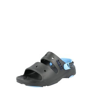 Crocs Sandále  čierna / svetlomodrá / námornícka modrá