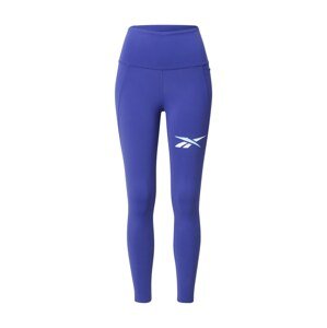 Reebok Sport Športové nohavice  modrofialová / biela