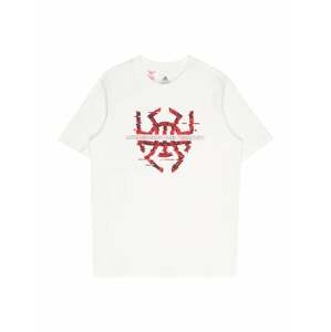 ADIDAS PERFORMANCE Funkčné tričko 'Donovan Mitchell D.O.N.'  vínovo červená / ohnivo červená / pastelovo červená / biela