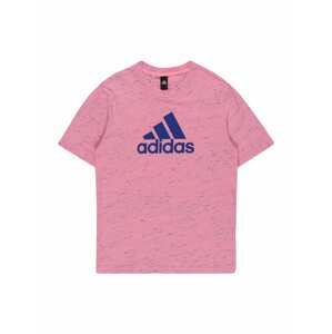 ADIDAS SPORTSWEAR Funkčné tričko 'Future Icons Badge Of Sport Sport Logo'  tmavomodrá / ružová