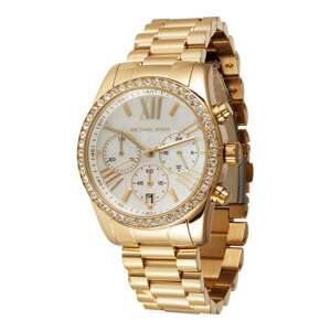 Michael Kors Analógové hodinky 'Lexington'  zlatá / priehľadná / perlovo biela