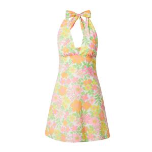 Pimkie Letné šaty 'DARILYN'  biela / svetloružová / oranžová / zelená