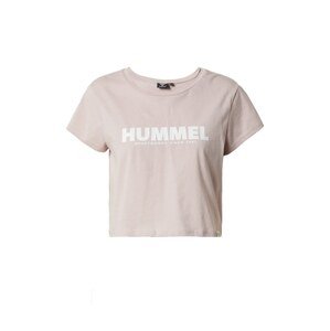 Hummel Funkčné tričko 'LEGACY'  púdrová / biela