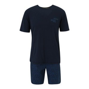 BOSS Black Krátke pyžamo 'Urban'  modrá / námornícka modrá