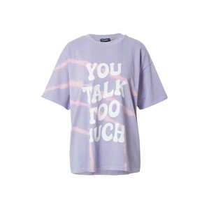 Tally Weijl Oversize tričko  svetlofialová / biela / svetloružová