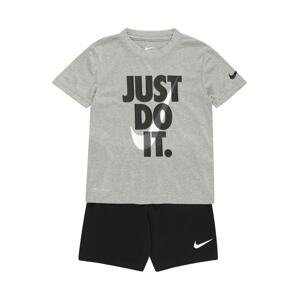 Nike Sportswear Joggingová súprava  čierna / sivá melírovaná / biela