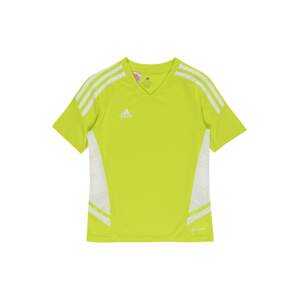 ADIDAS PERFORMANCE Funkčné tričko  neónovo žltá / biela