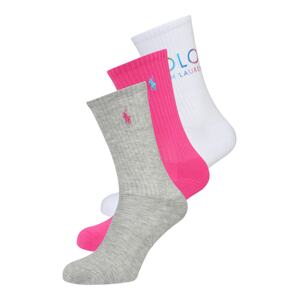 Polo Ralph Lauren Ponožky  biela / sivá melírovaná / ružová / modrá