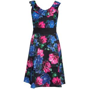 Orsay Šaty 'Flarefloral'  čierna / modrá / ružová / zelená