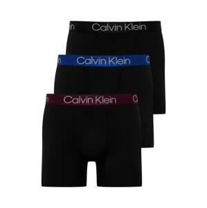 Calvin Klein Underwear Boxerky  čierna / biela / modrá / farba lesného ovocia