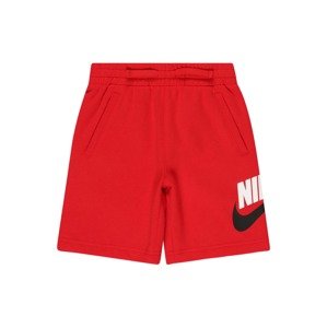 Nike Sportswear Nohavice 'CLUB'  červená / čierna / biela