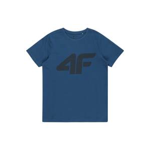 4F Funkčné tričko  čierna / enciánová