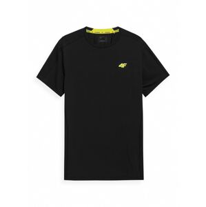 4F Funkčné tričko  čierna / limetková