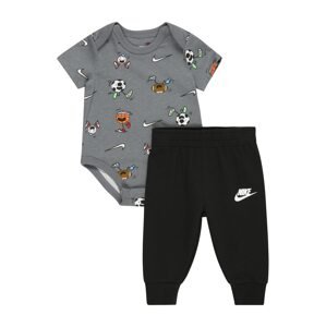 Nike Sportswear Set  čierna / sivá / biela / oranžová