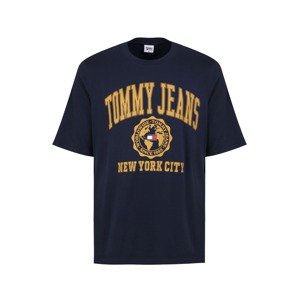 Tommy Jeans Plus Tričko  tmavomodrá / šafránová / červená / biela