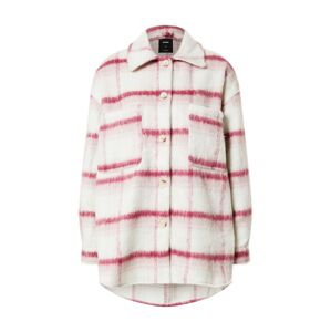 Cotton On Prechodná bunda  ružová / pitaya / biela