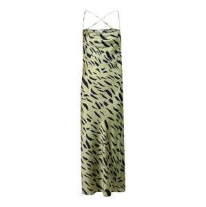 OBJECT Petite Letné šaty 'PAPAYA'  trávovo zelená / čierna