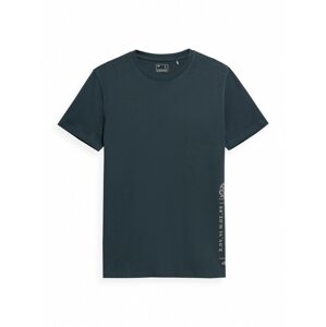 4F Funkčné tričko  tmavomodrá / hnedá